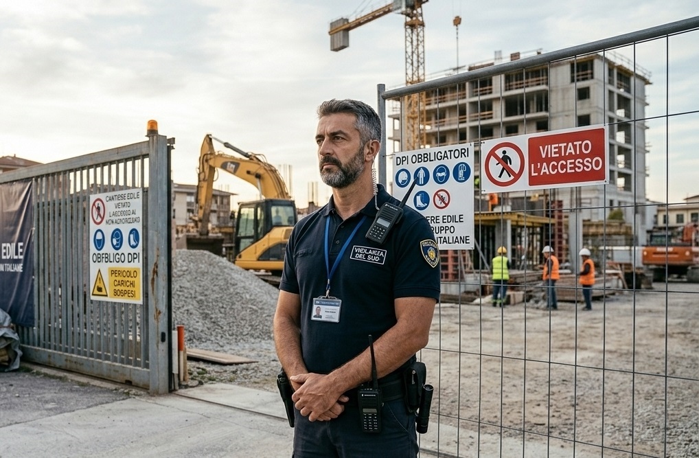 Sorveglianza cantieri per prevenzione furti e intrusioni